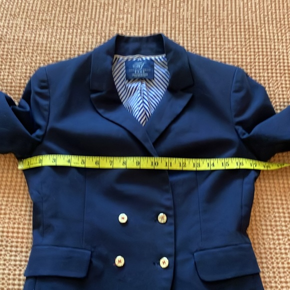TRF Zara Collection navy double breasted jacket with gold buttons - Picture 13 of 16